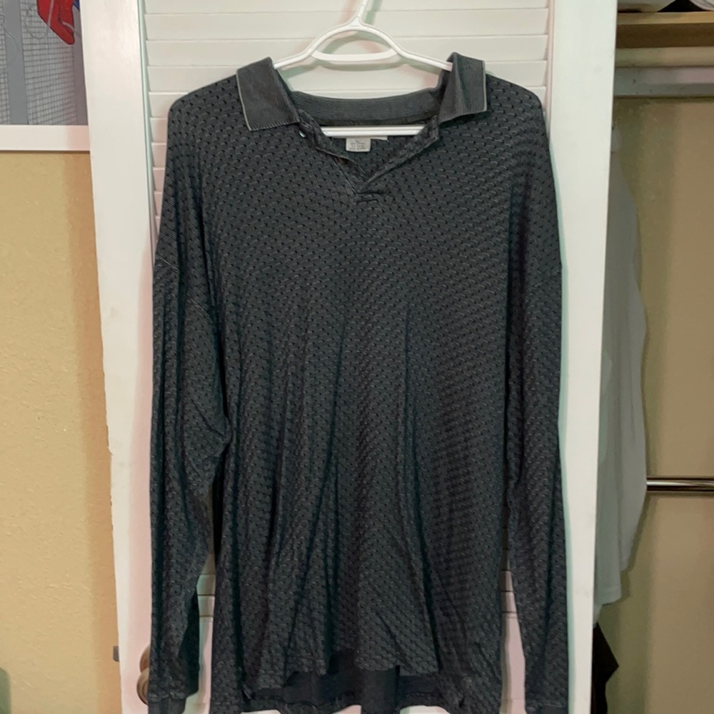 Vintage Geoffrey Beene long sleeve polo.